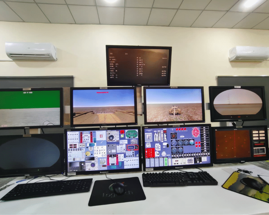 Battle tank training simulator zatnav