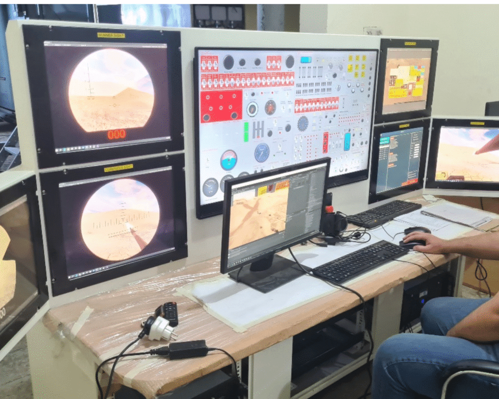 Battle tank training simulator zatnav